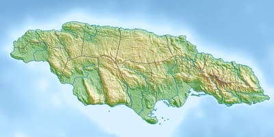 Kaart van 3d-jamaica