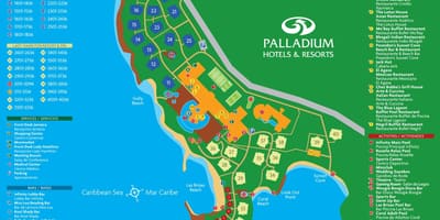 Kaart van grand palladium jamaica resort