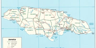Jamaica snelweg 2000 kaart
